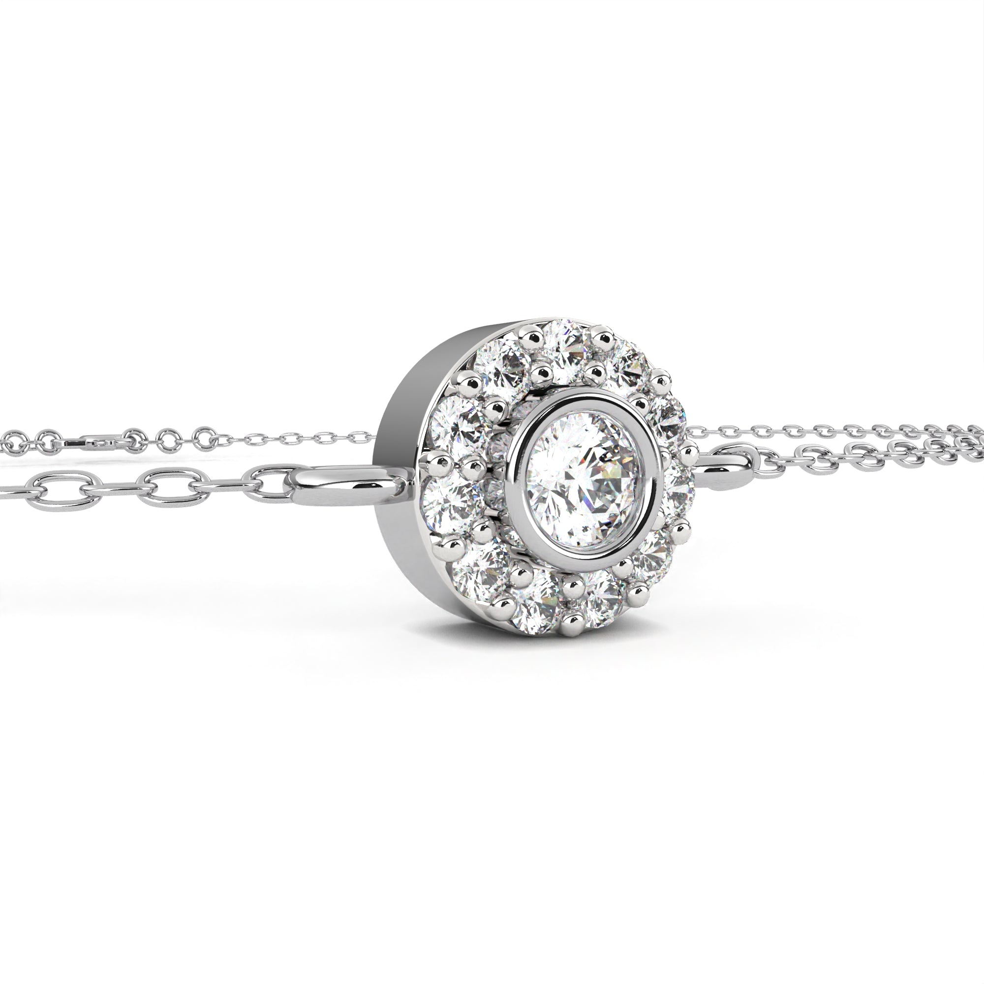 Solitairekart 0.24ct Round Cut Natural Diamond Bracelet-HI Color, VS-SI Clarity